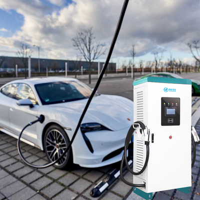 Smart Ocpp Public 60kw EV Şarj Cihazı 3 Faz 380V, Çift Fişli