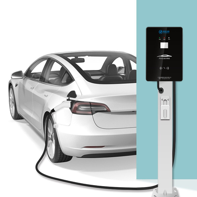 OLCD Ekranlı Seviye 2 AC Elektrikli Araba Duvar Şarj Cihazı 7kw 32a