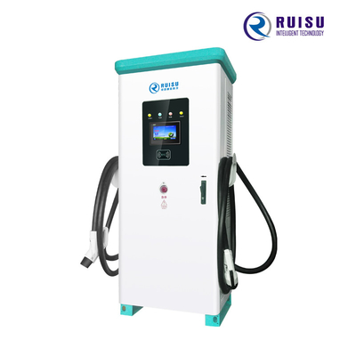 CCS2 Şarj Fişleri ile 120kw DC Kamu Elektrikli Araba Şarj Noktaları Hepsi Bir Arada