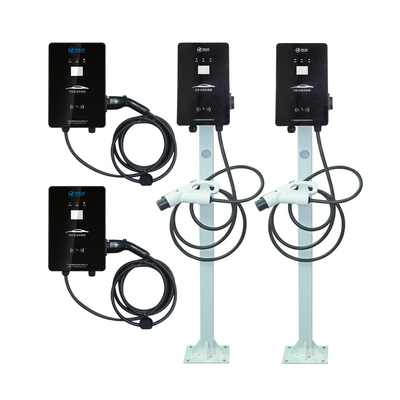 7KW Ev Ev Şarj İstasyonu, Akıllı Elektrikli Araç Şarj Cihazı OCPP1.6 APP Kontrolü