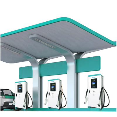 Hepsi Bir Arada 120kw EV Şarj Cihazı, 7 &quot;Renkli Dokunmatik Ekranlı Zemine Monte Edildi