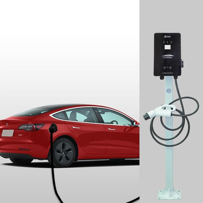 LCD Ekranlı Duvara Monte AC EV Şarj Cihazı 32A Tip 2 Taşınabilir Evse