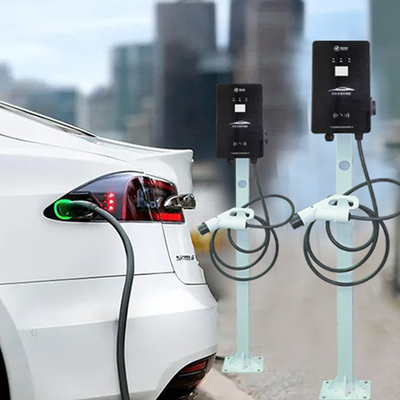 LCD Ekranlı Duvara Monte AC EV Şarj Cihazı 32A Tip 2 Taşınabilir Evse